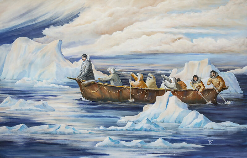 “Whale outlets Hunters” paintings and artwork